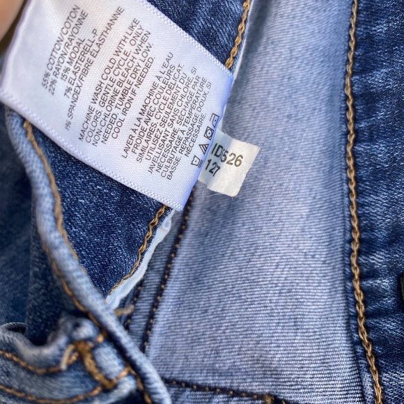 Express performance stretch shortie high rise/waist shorts sz 00 roll cuff - Picture 8 of 9